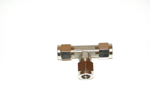 3/8" Compression Tee Nickel Plated Brass (C3T)