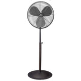 Indoor/Outdoor 24" Oscillating Pedestal Fan for Wet Locations (Oil Rubbed Bronze)
