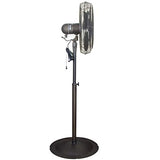 Indoor/Outdoor 24" Oscillating Pedestal Fan for Wet Locations (Oil Rubbed Bronze)
