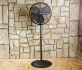 Indoor/Outdoor 24" Oscillating Pedestal Fan for Wet Locations (Oil Rubbed Bronze)
