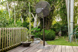 Indoor/Outdoor 24" Oscillating Pedestal Fan for Wet Locations (Oil Rubbed Bronze)