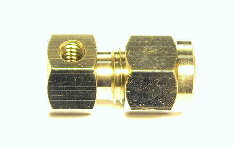 1/4"  Side Nozzle Compression Fitting  w/ 10/24 Nozzle Thread (C1NS)