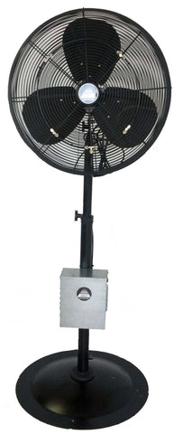 MAX-VAP High Pressure Pedestal Misting Fan (Oil Rubbed Bronze)