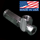 316 stainless steel 1000 PSI pressure regulator for small boat watermakers, featuring a corrosion-resistant finish and lockable adjustment knob for precise desalination control.