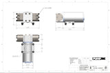 Pumptec 107SS Desalination Pump for watermakers Dimensions 