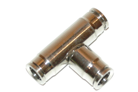 3/8" Quick-Connect Tee Nickle Plated Brass (Q3T)