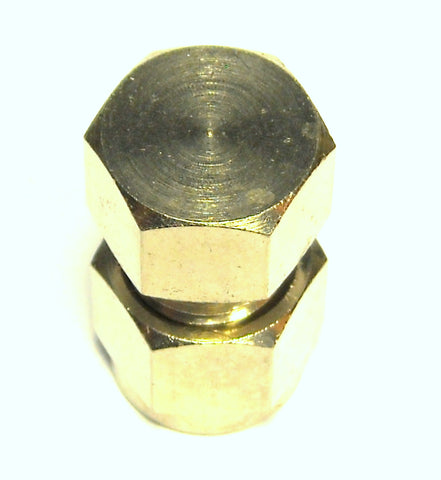 1/4" Compression End Cap Nickel Plated Brass (C1END)